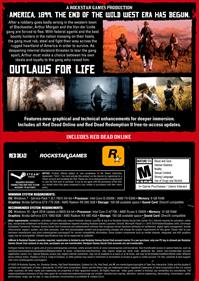 Red Dead Redemption II - Fanart - Box - Back Image