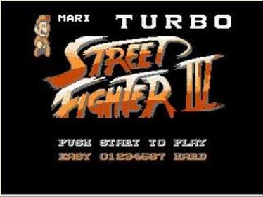 Mari Street Fighter III Turbo - Screenshot - Game Title Image