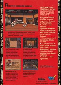 Budokan: The Martial Spirit - Box - Back Image
