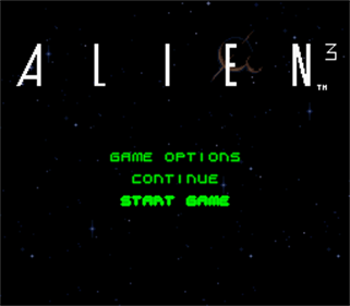 Alien 3 - Screenshot - Game Title Image