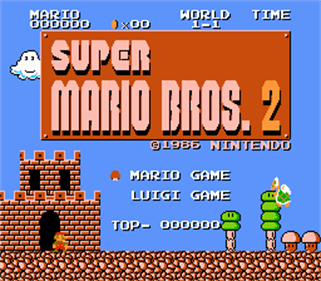 Super Mario Bros. 2: The Lost Levels - Screenshot - Game Title Image
