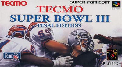 Tecmo Super Bowl III: Final Edition - Box - Front Image