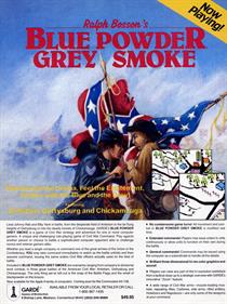 Blue Powder Grey Smoke - Advertisement Flyer - Front Image