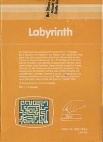 Labyrinth - Box - Back Image