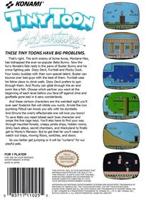 Tiny Toon Adventures - Box - Back - Reconstructed Image