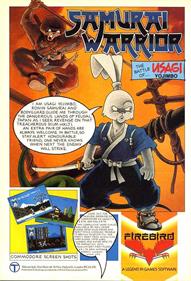 Samurai Warrior: The Battles of Usagi Yojimbo - Advertisement Flyer - Front Image