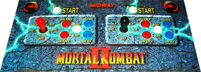 Mortal Kombat II - Arcade - Control Panel Image