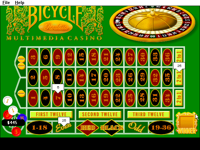 Bicycle Casino: Blackjack, Poker, Baccarat, Roulette