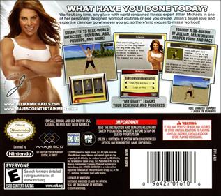 Jillian Michaels Fitness Ultimatum 2010 - Box - Back Image