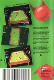 Championship 3D Snooker - Box - Back Image