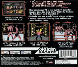 WWF Attitude - Box - Back Image