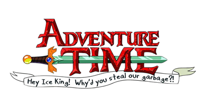 Adventure Time: Hey Ice King! Why'd You Steal Our Garbage?!! - Clear Logo Image