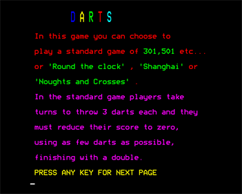 180! Darts - Screenshot - Game Title Image