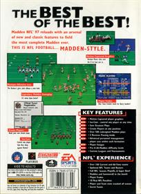 Madden NFL 97 - Box - Back Image