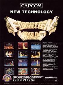 Forgotten Worlds - Advertisement Flyer - Back Image