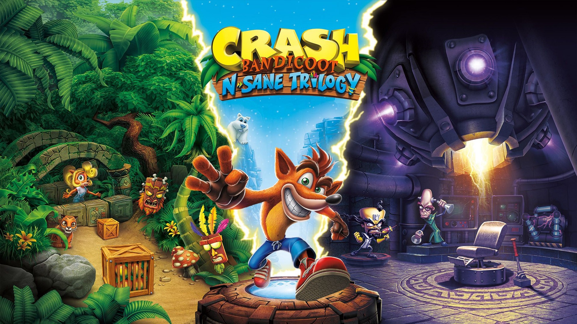 Crash go. Crash Bandicoot n-Sane Trilogy. Крэш бандикут трилогия. Crash Bandicoot 2 Cortex Strikes back. Crash Bandicoot 4.