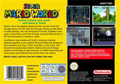 Super Mario World - Box - Back - Reconstructed Image