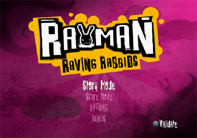 Rayman: Raving Rabbids - Screenshot - Game Title Image