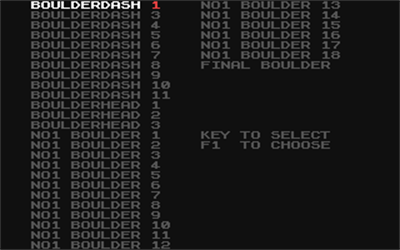 The Final Boulder - Screenshot - Game Select Image