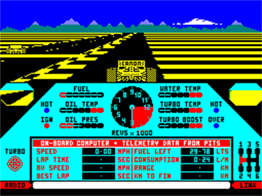 Nigel Mansell's Grand Prix - Screenshot - Gameplay Image