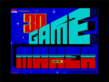 3D Game Maker - Screenshot - Game Title Image