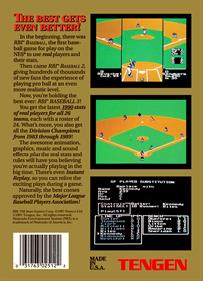 R.B.I. Baseball 3 - Box - Back - Reconstructed