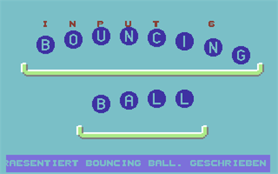 Bouncing Ball - Screenshot - Game Title Image