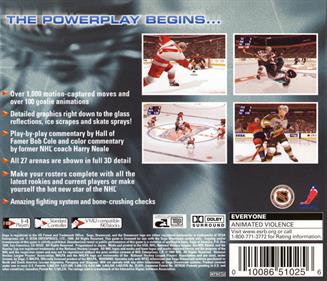 NHL 2K - Box - Back Image