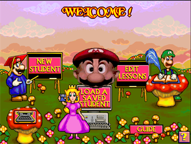 Mario Teaches Typing 2 - Screenshot - Game Select Image