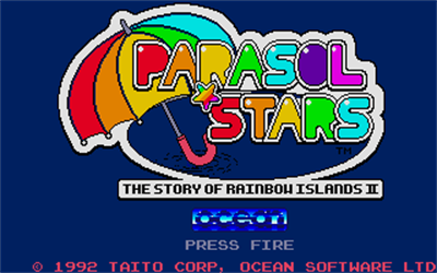 Parasol Stars: Rainbow Islands 2 - Screenshot - Game Title Image