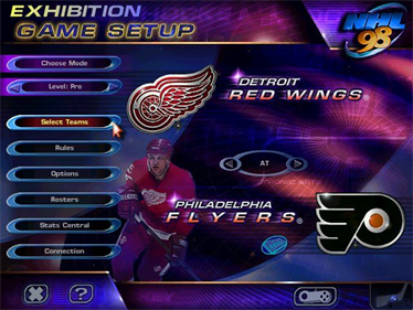 NHL 98 - Screenshot - Game Select Image