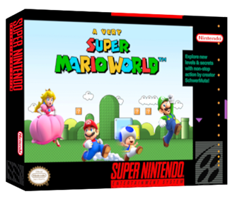 A Very Super Mario World - Box - 3D Image