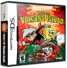 Nicktoons Battle for Volcano Island - Box - 3D Image