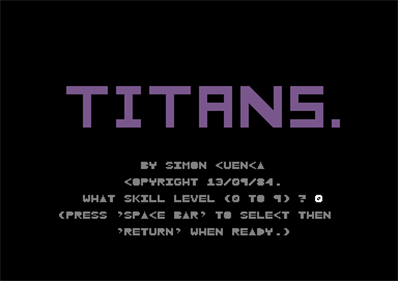 Titans - Screenshot - Game Select Image