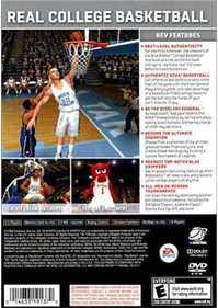 NCAA Basketball 09 - Box - Back Image
