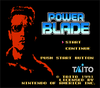 Power Blade - Screenshot - Game Title Image