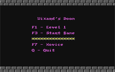 Wizard's Doom - Screenshot - Game Select Image