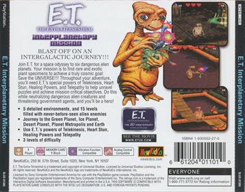 E.T. The Extra-Terrestrial: Interplanetary Mission - Box - Back Image
