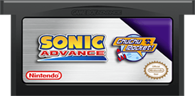 2 Games in 1: Sonic Advance + ChuChu Rocket! - Fanart - Cart - Front