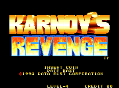 Karnov's Revenge - Screenshot - Game Title Image