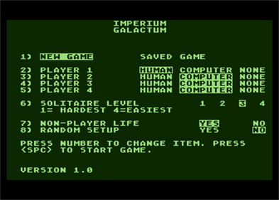 Imperium Galactum - Screenshot - Game Select Image