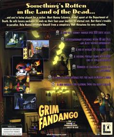 Grim Fandango: Remastered - Box - Back Image