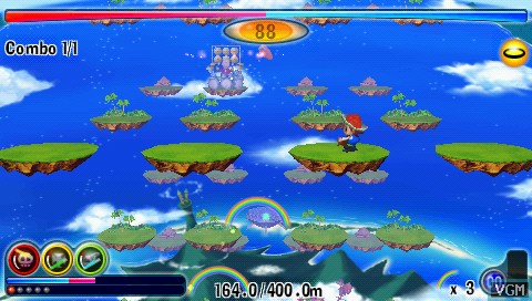 rainbow island evolution psp gameplay