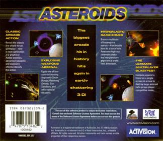 Asteroids - Box - Back Image