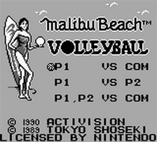 Malibu Beach Volleyball - Screenshot - Game Title Image