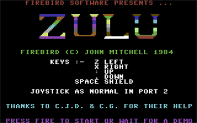 Zulu - Screenshot - Game Title Image