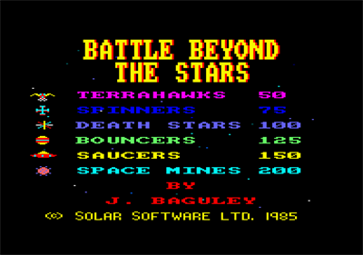 Battle Beyond the Stars - Screenshot - Game Title Image