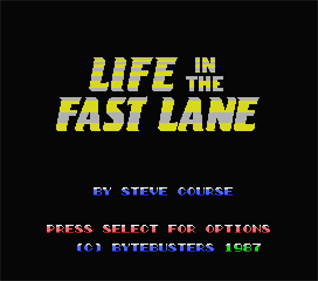 Life in the Fast Lane - Screenshot - Game Title Image