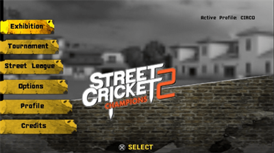 Street Cricket Champions 2 - Screenshot - Game Title Image
