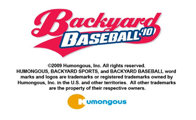 Backyard Baseball '10 - Screenshot - Game Title Image